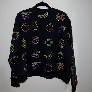 Queen Of Sparkles Neon Fruit Sweatshirt